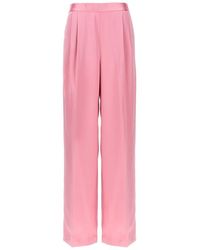 Twinset - Satin Palazzo Trousers - Lyst
