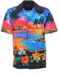 Dolce & Gabbana - Hawaii Graphic Printed Shirt - Lyst