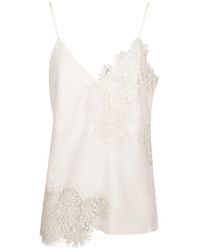Rohe - Floral Lace Detailed V-neck Top - Lyst
