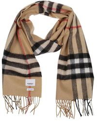 Burberry Giant Check Scarf - Natural