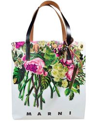 Marni - Mystical Bloom Printed Tribeca Shopper Bag - Lyst