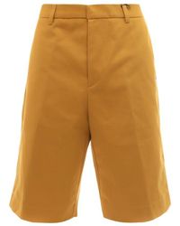 Etro High Waisted Bermuda Shorts - Yellow
