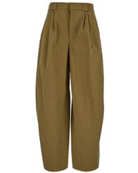 Lemaire - Wide Leg Trousers - Lyst