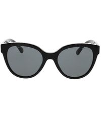 Chanel Round Frame Sunglasses - Black