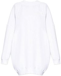 Isabel Marant - Tenery Logo Embroidered Mini Sweatshirt Dress - Lyst
