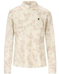 Loro Piana - Floral-printed Long-sleeved Shirt - Lyst