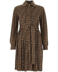 Burberry Monogram Print Dress - Brown
