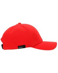 Moncler Unisex Logo Baseball Cap - Red