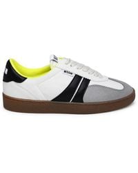 MSGM - Round Toe Lace-up Sneakers - Lyst