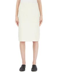 Lemaire High Waist Skirt - White
