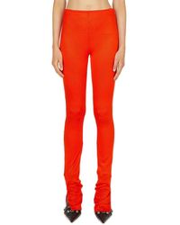 1017 ALYX 9SM Synthetic High Waist Asymmetric Hem Leggings in Red Womens Clothing Trousers Slacks and Chinos Leggings 