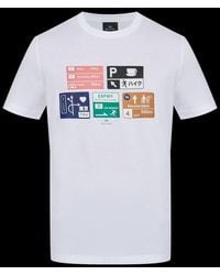 Paul Smith - Graphic Printed Crewneck T-Shirt - Lyst
