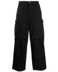 Societe Anonyme - Indy Logo-patch Wide-leg Cargo Trousers - Lyst