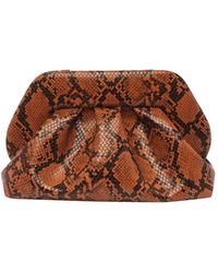 THEMOIRÈ - Snakeskin Printed Small Clutch Bag - Lyst