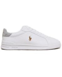 Polo Ralph Lauren - Round-Toe Lace-Up Sneakers - Lyst