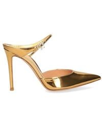 Gianvito Rossi - Ribbon Pointed-toe Mules - Lyst