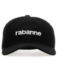 Rabanne - Logo Embroidered Cap - Lyst