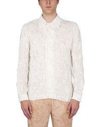 Séfr - Dion Textured Button-Up Shirt - Lyst