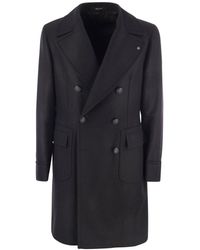 Tagliatore - Wool And Cashmere Double-Breasted Coat - Lyst