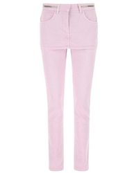 Givenchy Cut-out Slim Fit Jeans - Pink