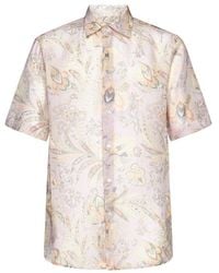 Etro - Paisley Bandana Printed Short Sleeved Shirt - Lyst
