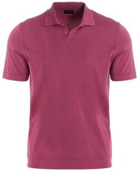 Drumohr - Open-collar Straight Hem Polo Shirt - Lyst