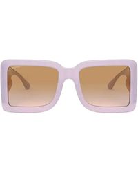 Burberry Square Frame Sunglasses - Purple