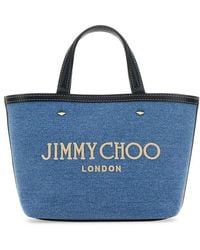 Jimmy Choo - Mini Marli Denim Tote Bag - Lyst