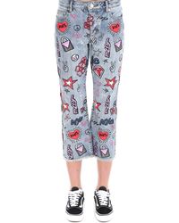 michael kors embroidered jeans