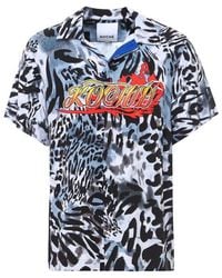 Koche - Animal Printed Short-sleeved Shirt - Lyst