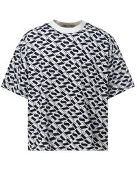 Sunnei - All-over Monogram Printed T-shirt - Lyst