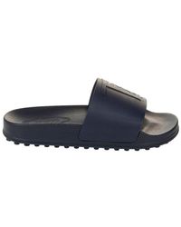 Tod's - Logo Embossed Slip-On Slides - Lyst