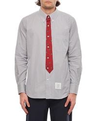 Thom Browne - Seamed Tie Shirt - Lyst
