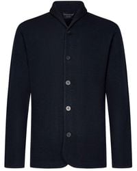 Emporio Armani - V-Neck Knitted Cardigan - Lyst