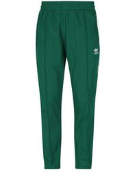 adidas 'classics Beckenbauer' Sporty Trousers - Green