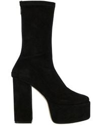 Paris Texas - Lexy Round-Toe Platform Boots - Lyst