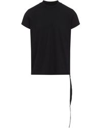 Rick Owens - Cotton T-Shirt With Side Strap Detail - Lyst