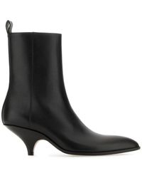 Bally - Side Zipped Pointed Toe Boots - Lyst