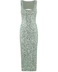 Moschino - Jeans Sequin Embellished Sleeveless Maxi Dress - Lyst