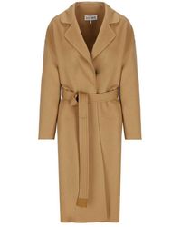 Loewe - Wool And Cashmere Coat - Lyst
