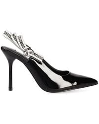 Karl Lagerfeld - Pointed-Toe Slingback Pumps - Lyst
