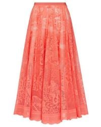Dior - Dioriviera Flared Midi Skirt - Lyst