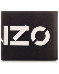 KENZO - Logo Detailed Bi-fold Wallet - Lyst