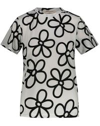 Comme des Garçons - All-over Floral Print T-shirt Clothing - Lyst