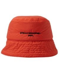 Stella McCartney - Logo Embroidery Bucket Hat - Lyst