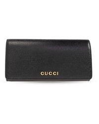 Gucci - Leather Wallet With Logo, - Lyst