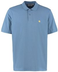 Carhartt WIP Chase Cotton Piqué Polo Shirt - Blue