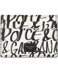 Dolce & Gabbana Graffiti Cardholder - Black