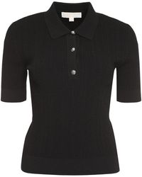 MICHAEL Michael Kors - Short Sleeved Polo Shirt - Lyst