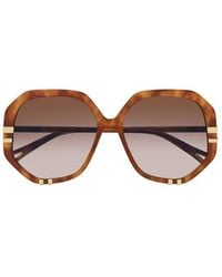 Chloé - Geometric-frame Sunglasses - Lyst